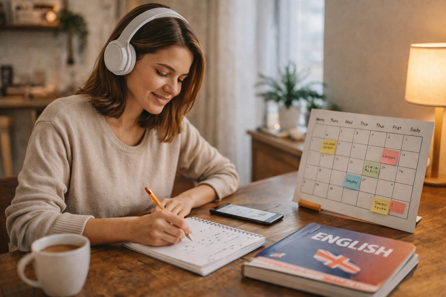 Cómo crear una rutina diaria para aprender inglés sin agobiarte