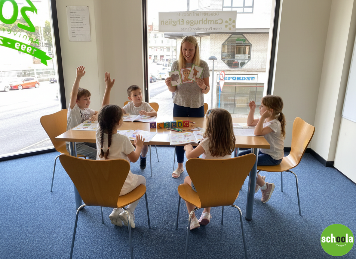 Children in classroom